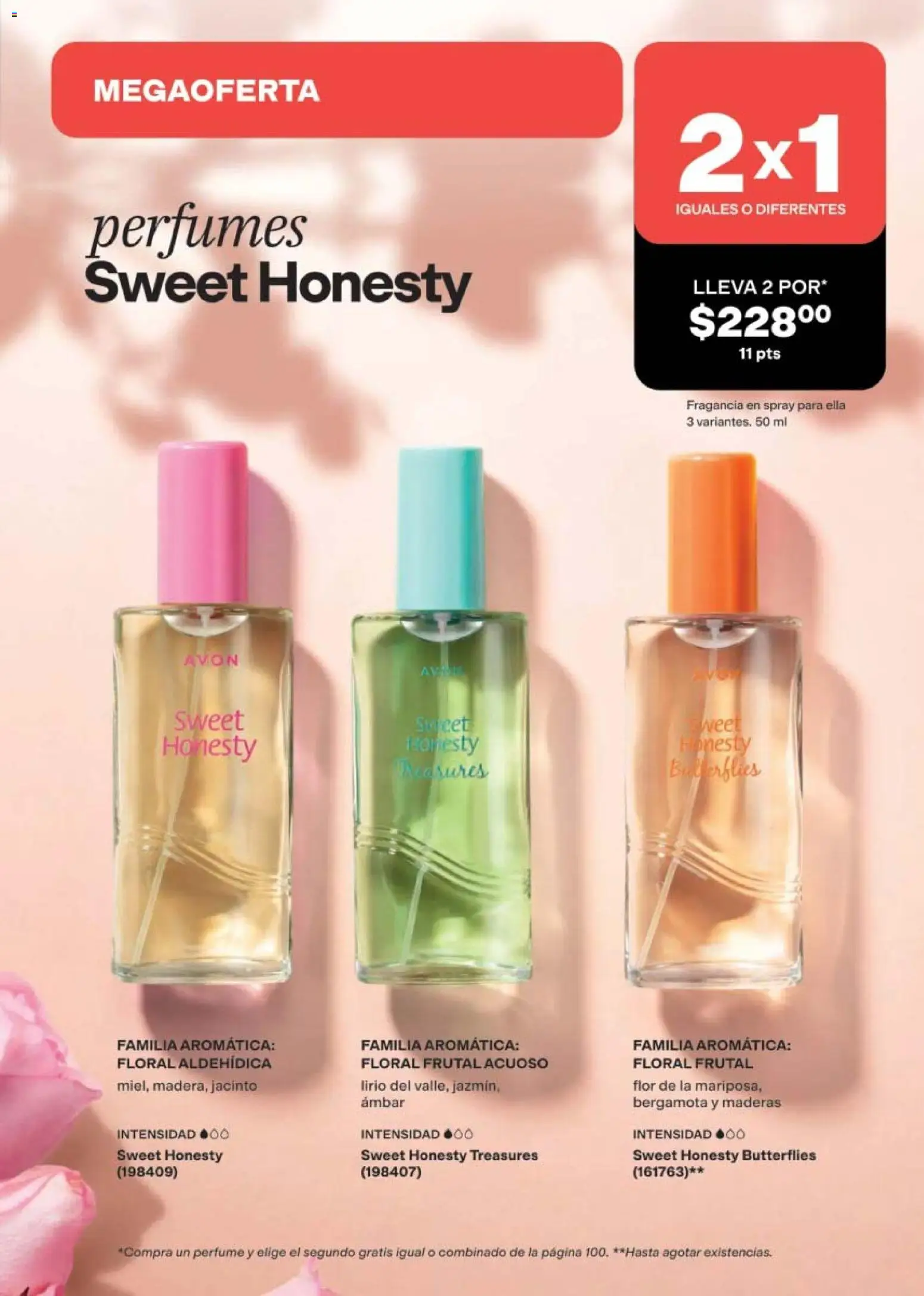 Nuevas ofertas de AVON válidas en toda la República Mexicana desde el 10/07/2026. ¡Encuentra las mejores ofertas en AVON campaña 11 2026! | Página: 100 | Productos: Perfumes, Perfume, Fragancia