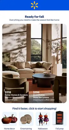 Preview of Walmart flyer - Ready for fall from shop Walmart valid from Sep 10, 2026