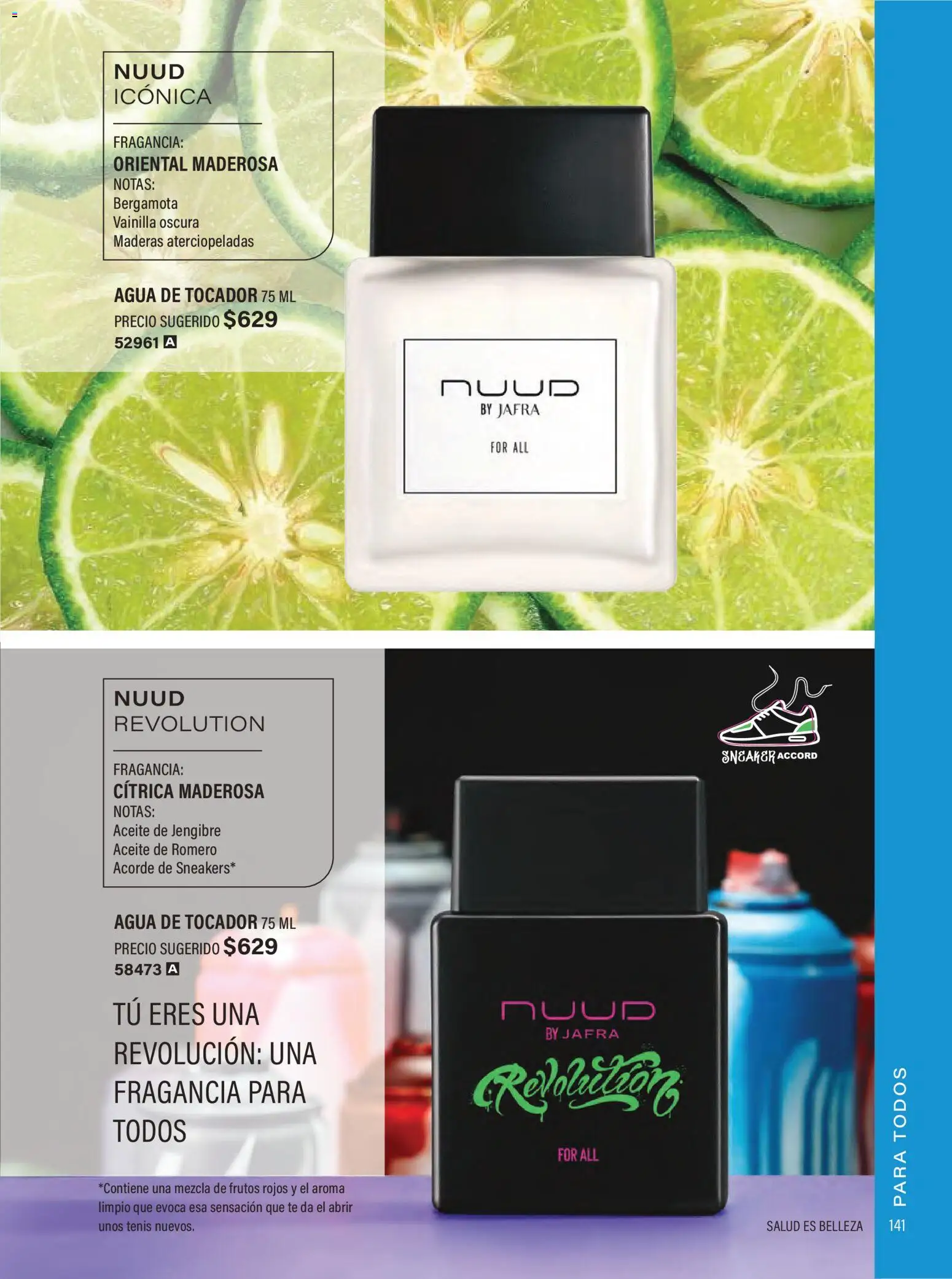 Nuevas ofertas de JAFRA válidas en toda la República Mexicana desde el 01.02.2026. ¡Encuentra las mejores ofertas en JAFRA catálogo Organizador de Ventas! | Página: 139 | Productos: Tenis, Agua, Aceite, Fragancia