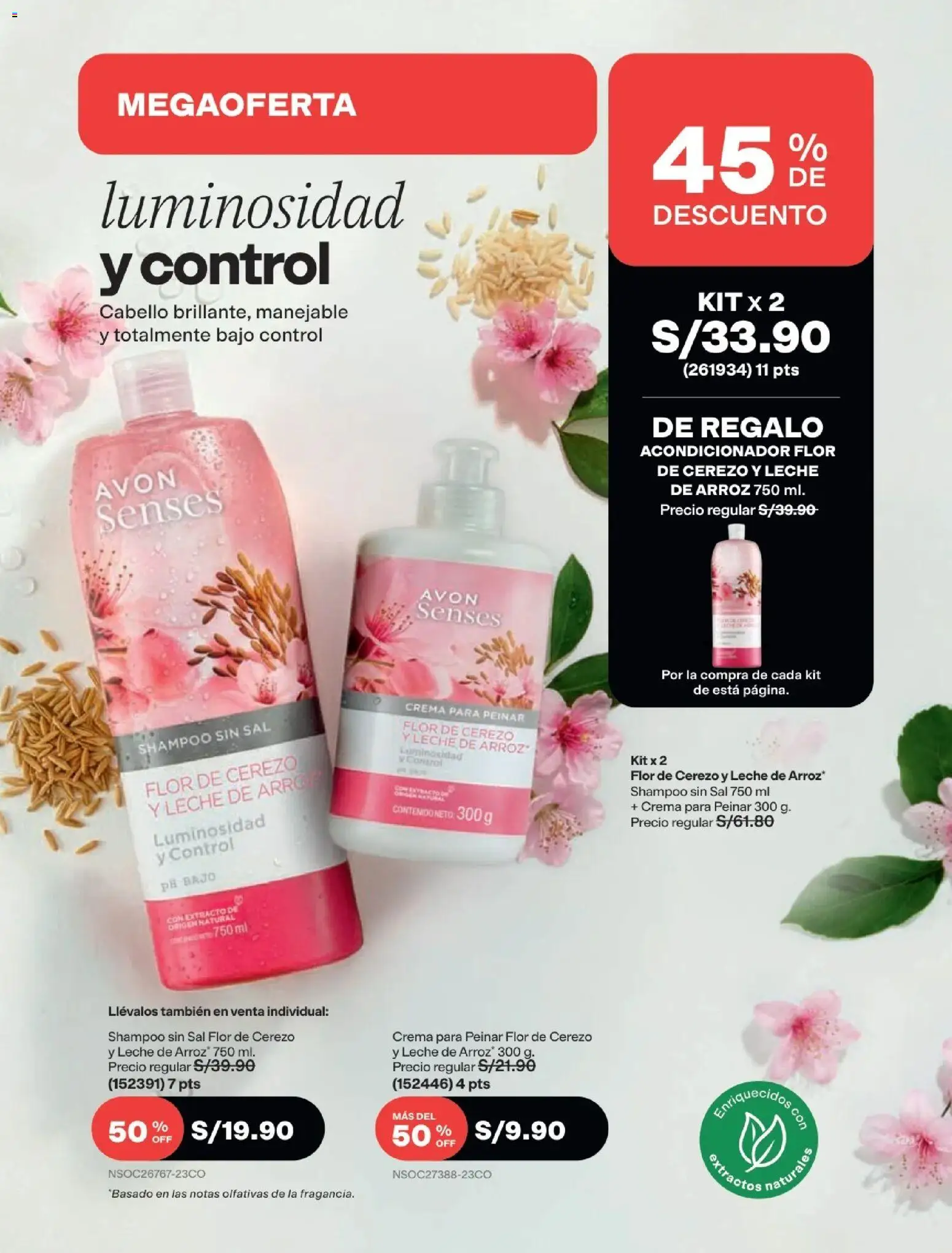 Catálogo Avon válido desde 22/07/2026 | Página: 170 | Productos: Shampoo, Acondicionador, Leche, Bajo