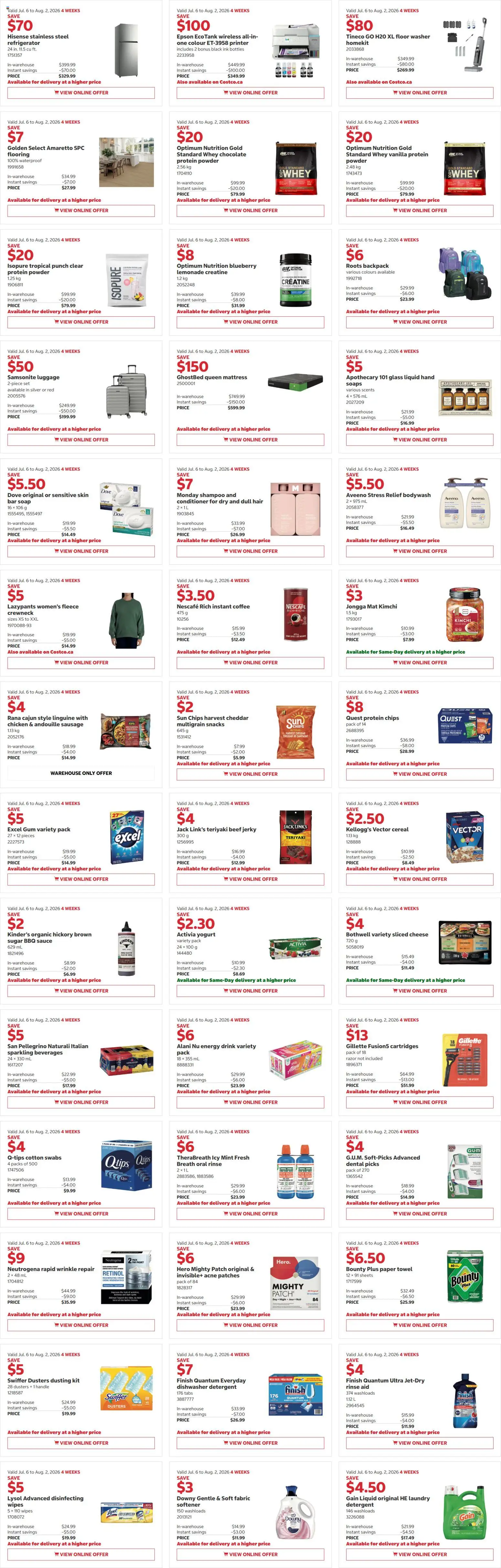 Costco flyer valid from Jul 6, 2026 | Page: 2