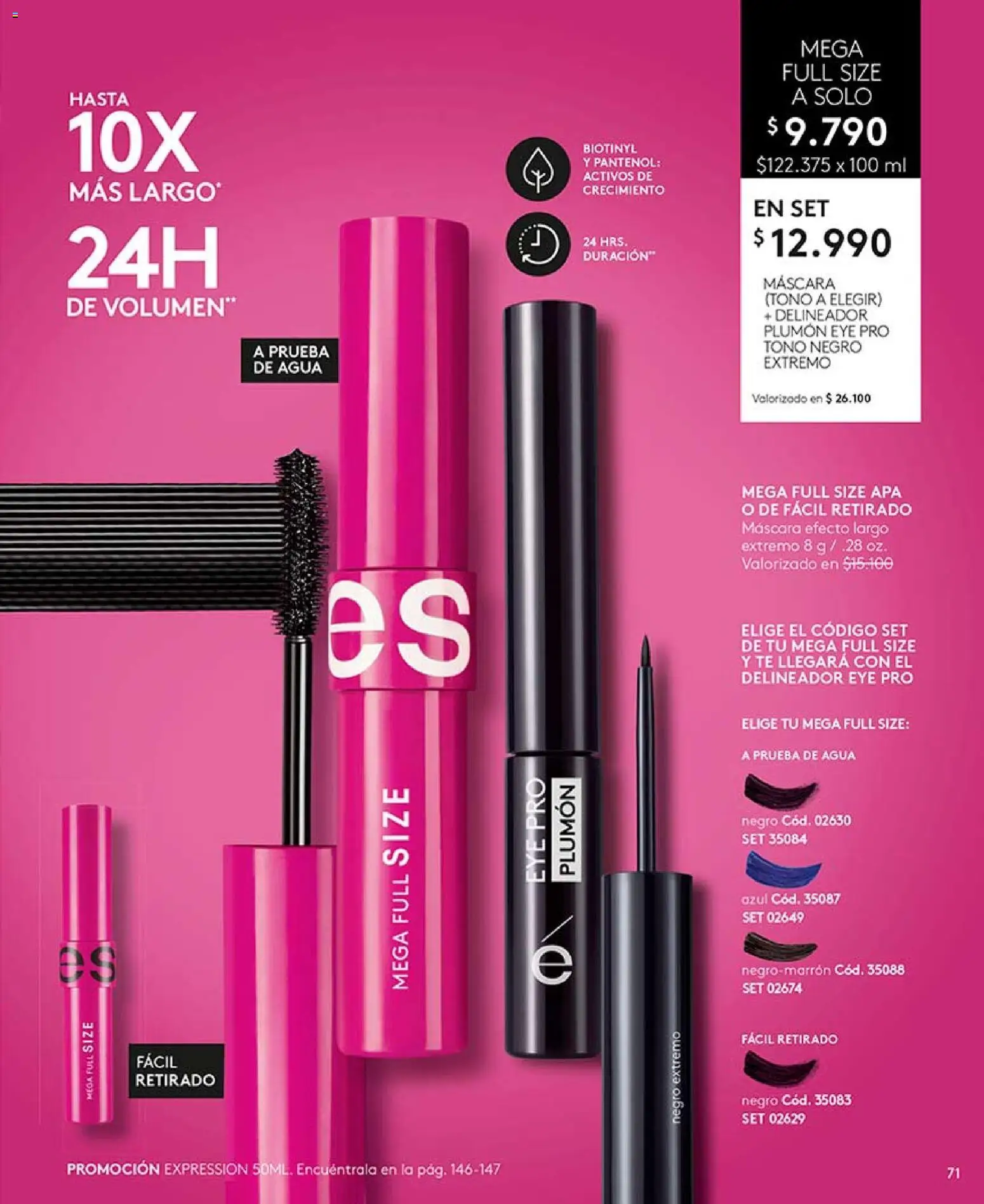 Catálogo Ésika Campaña 9 │ válido desde el 17.05.2026 | Página: 75 | Productos: Máscara, Delineador, Plumón, Té