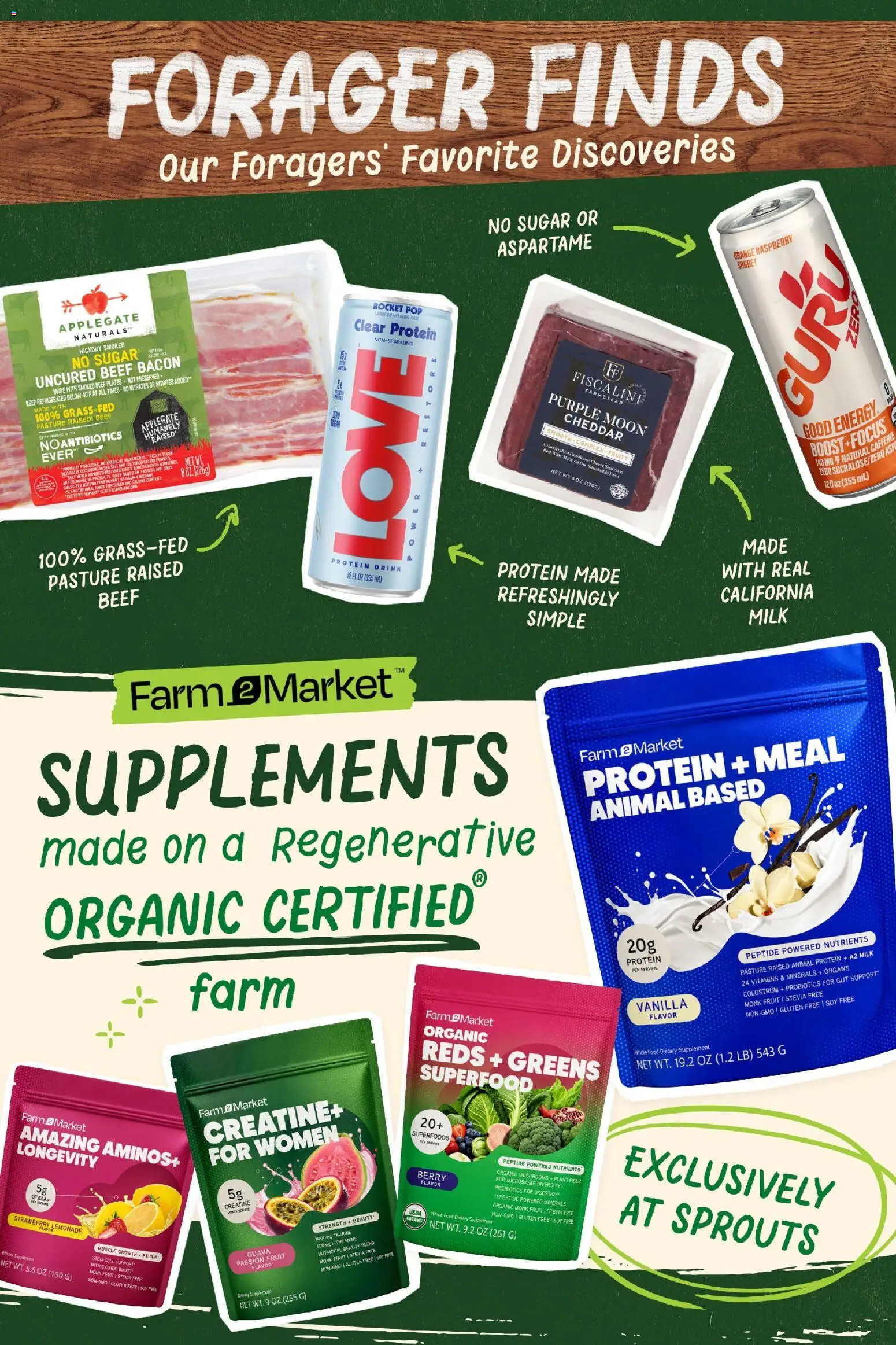 Sprouts Weekly Ad - valid from 08/12/2026 | Page: 6 | Products: Bacon, Sugar, Lemonade, Vanilla