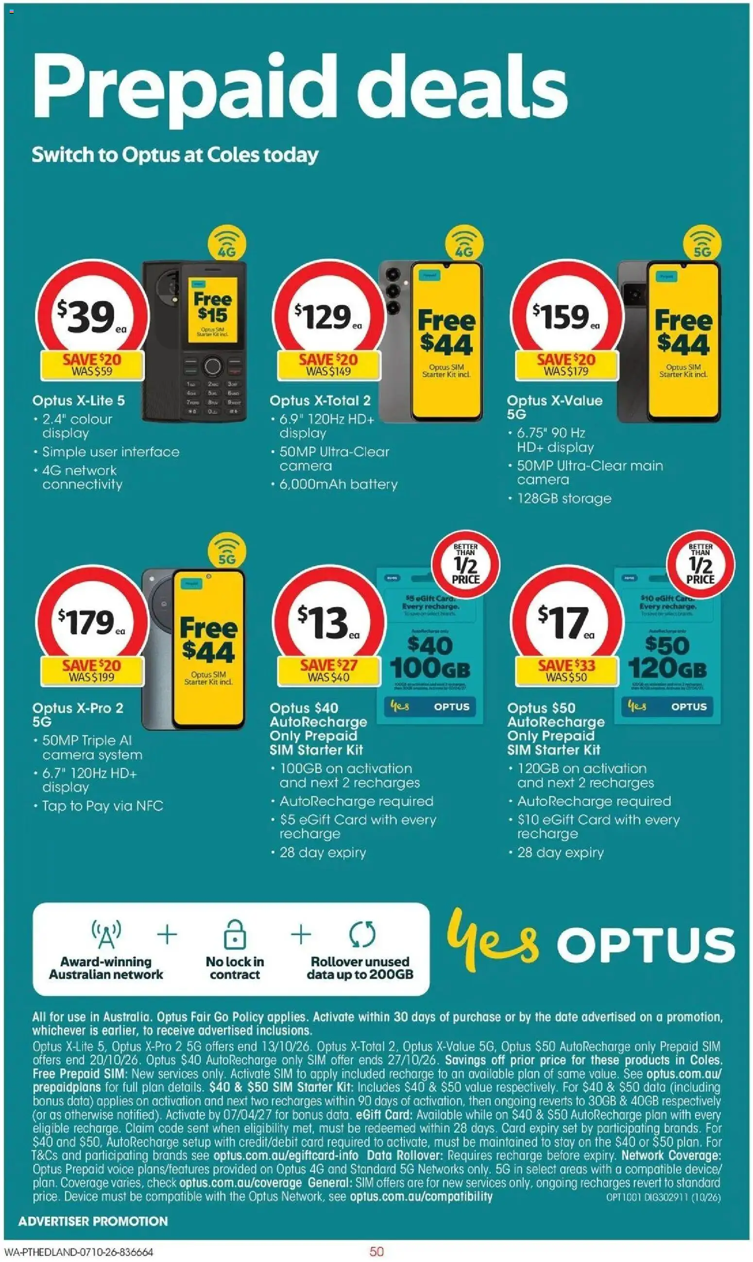 ﻿Coles catalogue valid from 07/10/2026 > Online Australia | Page: 50