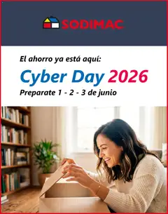 Sodimac Cyber Day Aviso válido desde el 29.05.2026