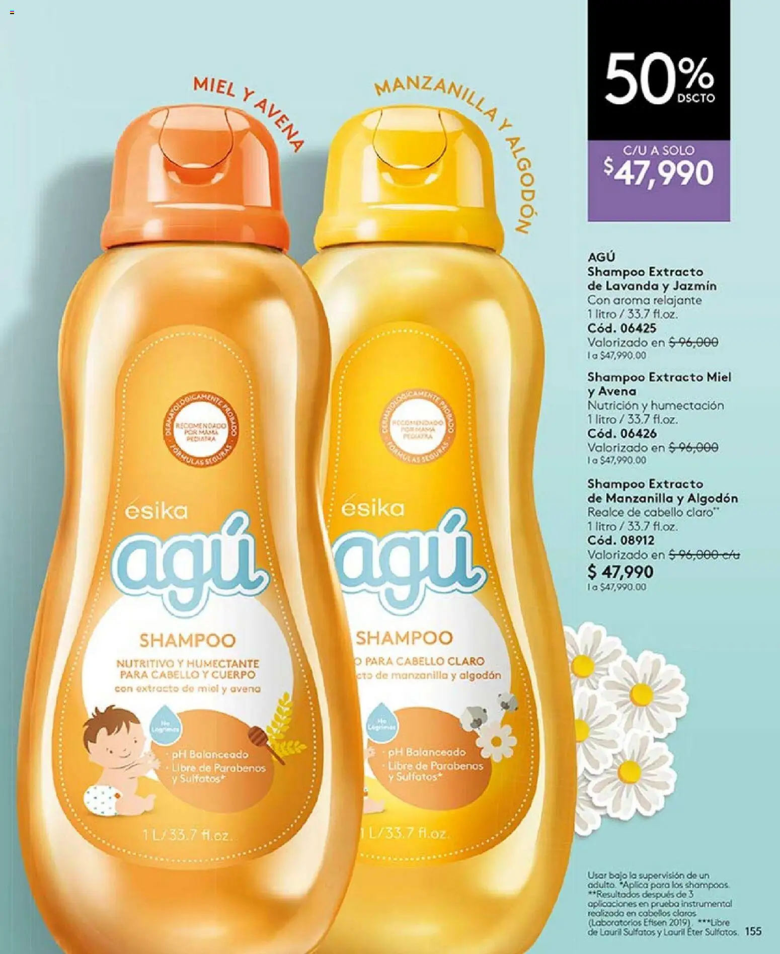 Ésika revista - valida desde el 04.05.2026 | Página: 157 | Productos: Algodón, Avena, Shampoo