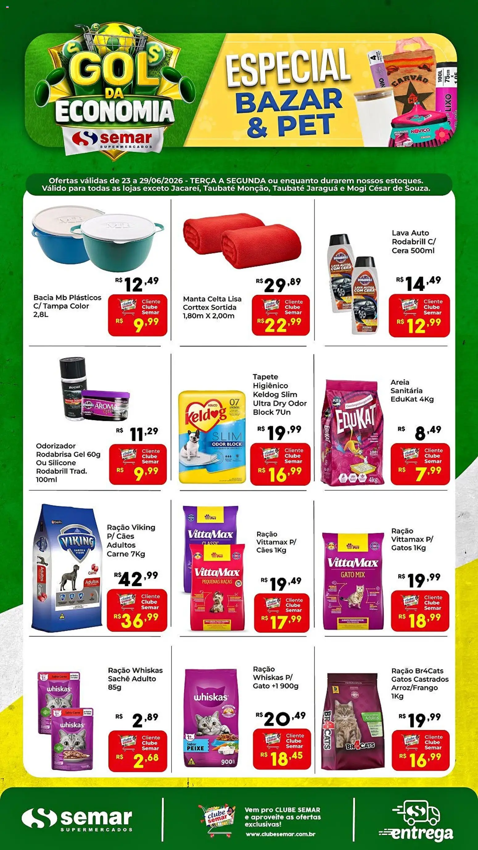 Semar Supermercado Folheto - válido de 23/06/2026 | Página: 1