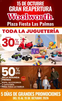 Vista previa de Del Sol y Woolworth catálogo 5 Días de Grandes Promociones - Los Mochis, nuevo folleto de la tienda, válido en México a partir del 15/10/2026