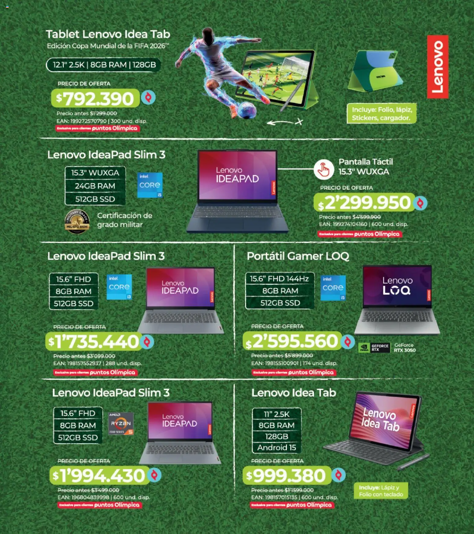 Olímpica revista - valida desde el 30.05.2026 | Página: 10 | Productos: Teclado, Tablet