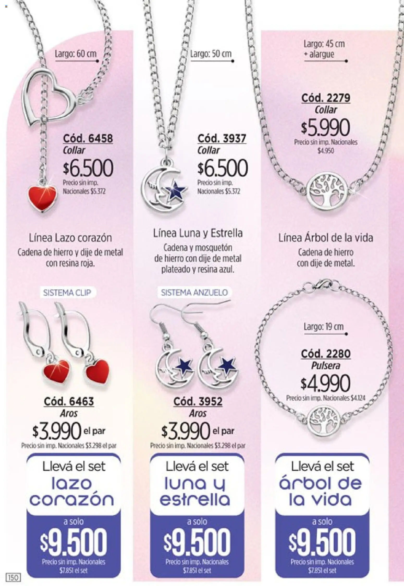 Catálogo Amodil Campaña 12 │ válido desde el 30/06/2026 | Página: 150 | Productos: Pulsera, Collar, Aros, Dije