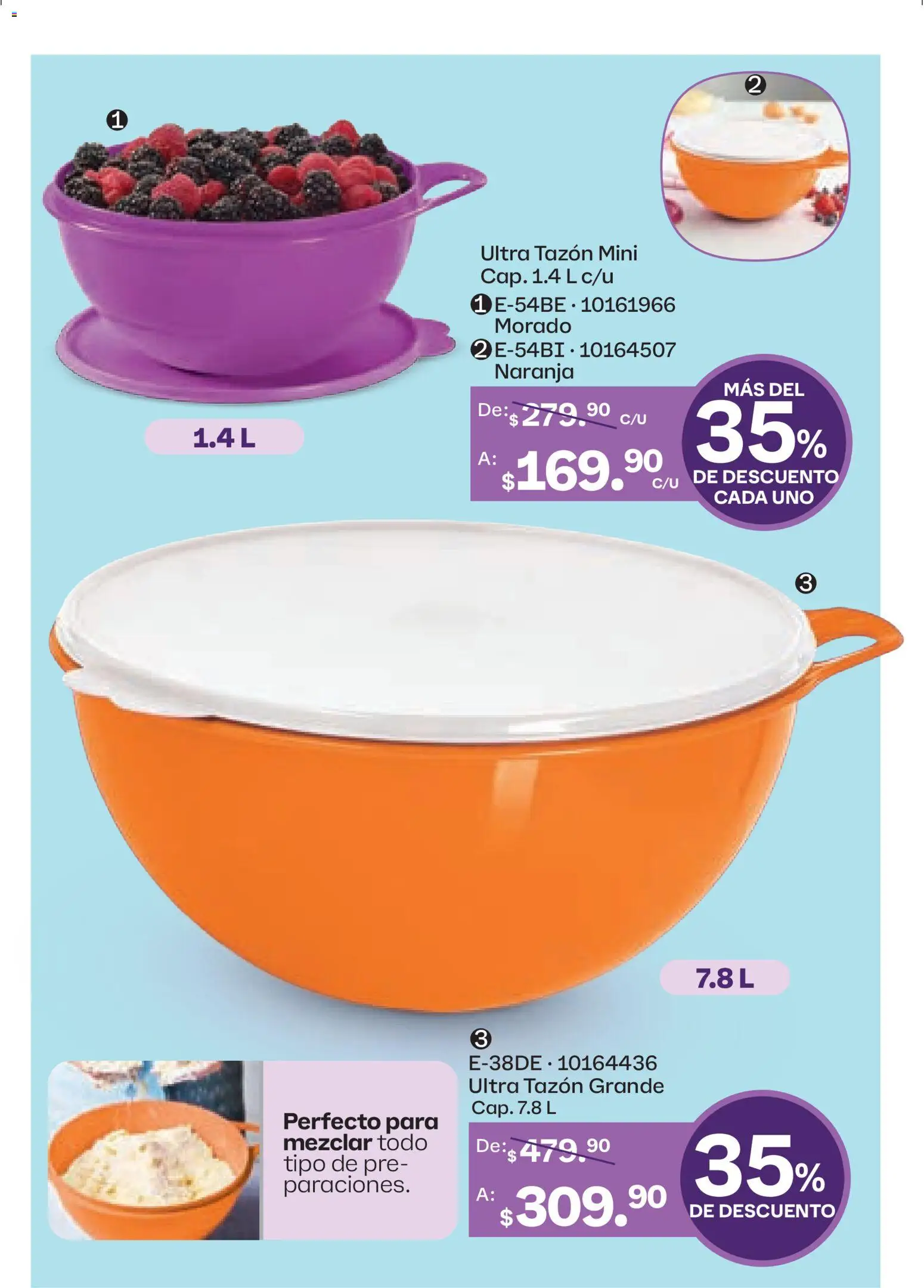 Nuevas ofertas de Tupperware válidas en toda la República Mexicana desde el 23.03.2026. ¡Encuentra las mejores ofertas en Tupperware catálogo! | Página: 35