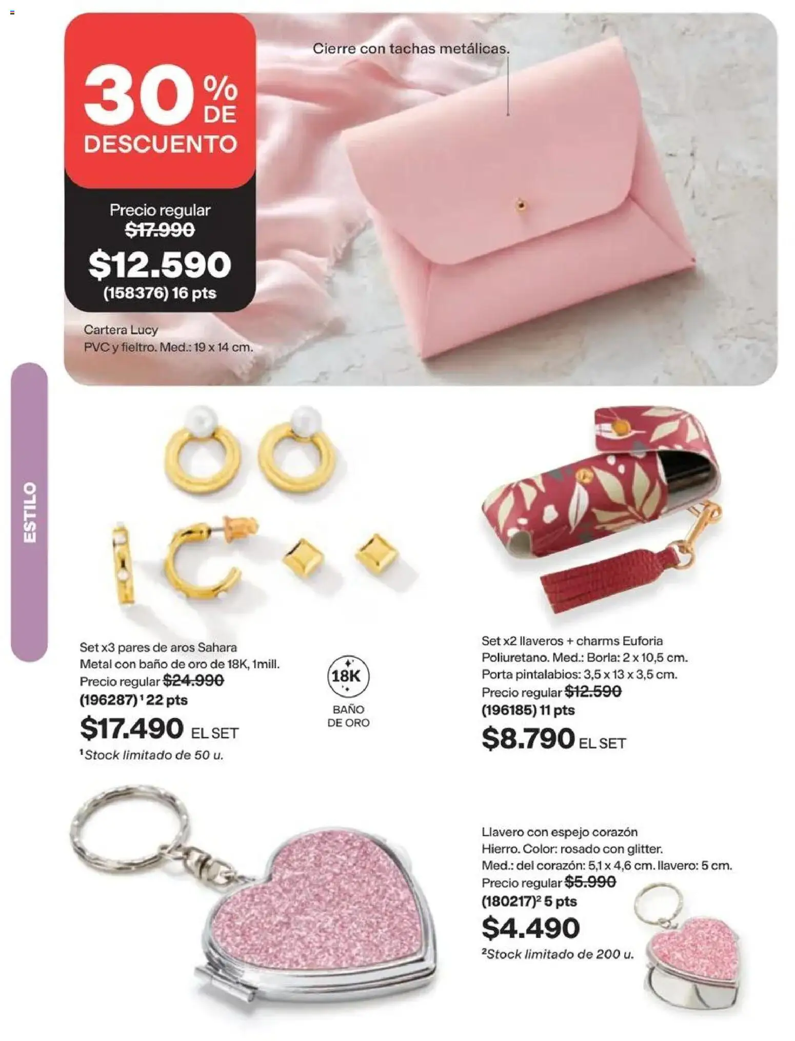 Catálogo Avon Campaña 14 │ válido desde el 15.09.2026 | Página: 133 | Productos: Llavero, Cartera, Baño, Aros