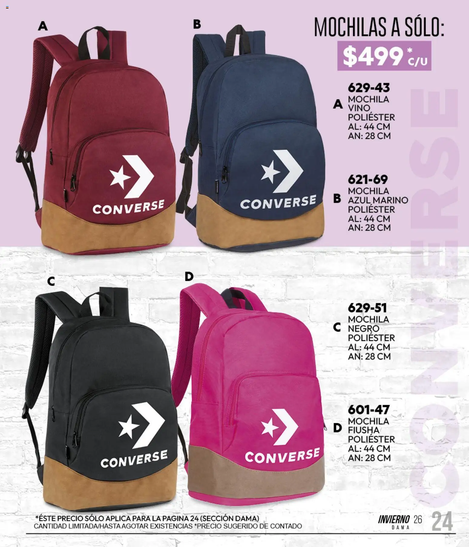 Nuevas ofertas de Cklass válidas en toda la República Mexicana desde el 11/09/2026. ¡Encuentra las mejores ofertas en Cklass catálogo Sportbrands Caballero Invierno! | Página: 152 | Productos: Mochila, Vino