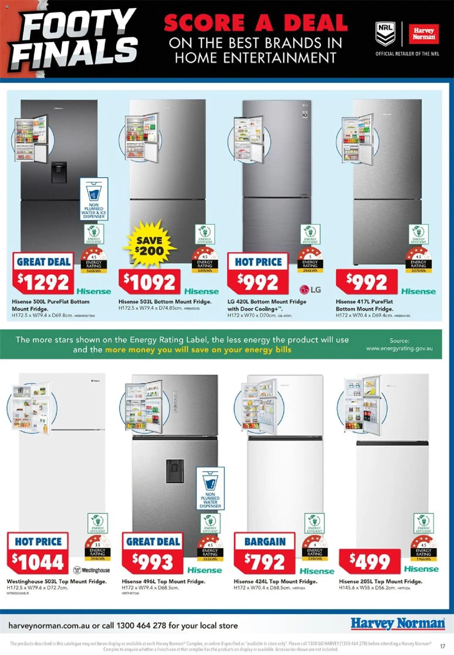 Harvey Norman catalogue - valid from 24/09/2026 | Page: 17 | Products: Door, Water, Accessories, Ice