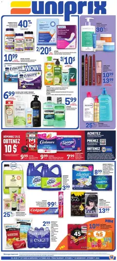 Preview of Uniprix weekly flyer / circulaire from shop Uniprix valid from Oct 1, 2026