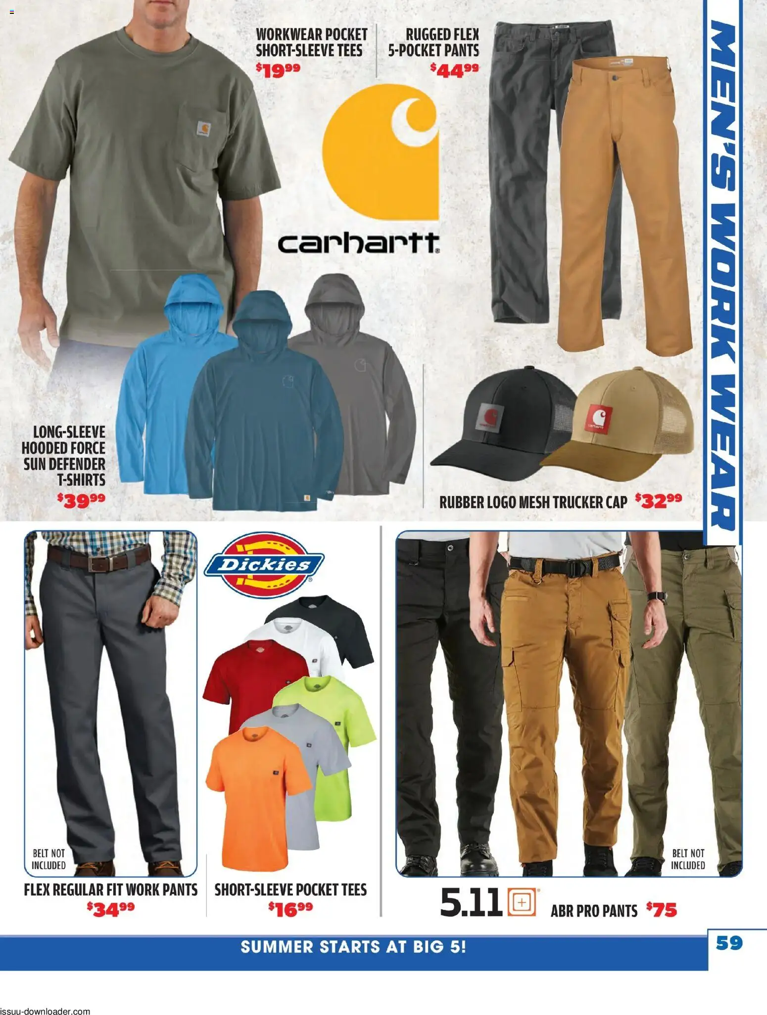 Big 5 Sporting Goods Summer Catalog - valid from 05/26/2026 | Page: 59 | Products: Workwear, Pants, Cap, Belt