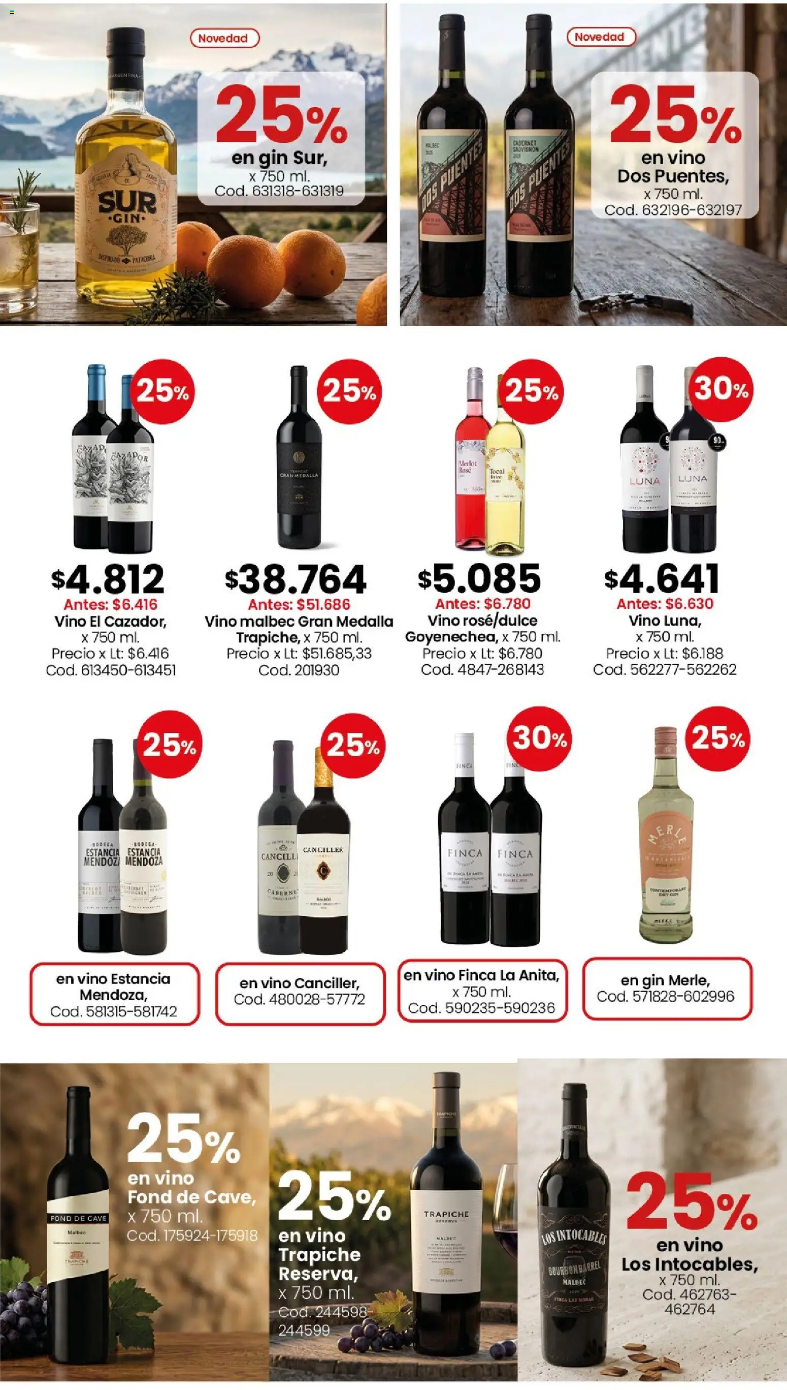 Coto - Almacén y bebidas │ válido desde el 20/07/2026 | Página: 8 | Productos: Medalla, Gin, Vino
