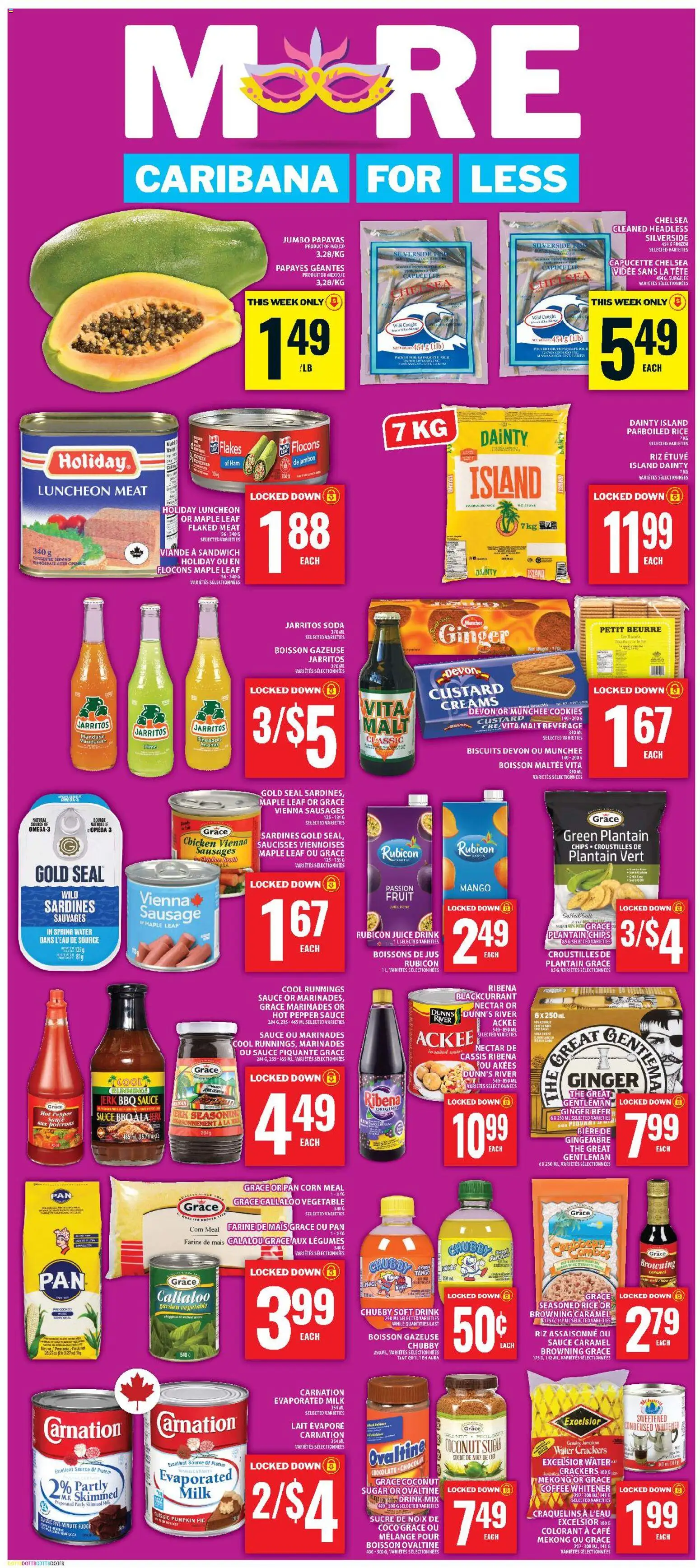 Food Basics flyer valid from Jul 9, 2026 | Page: 15 | Products: Rice, Chips, Milk, Juice