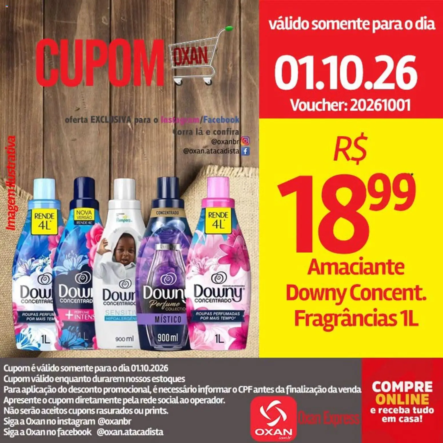 Oxan Atacadista Folheto - válido de 01/10/2026 | Página: 8 | Produtos: Perfume, Roupas, Amaciante