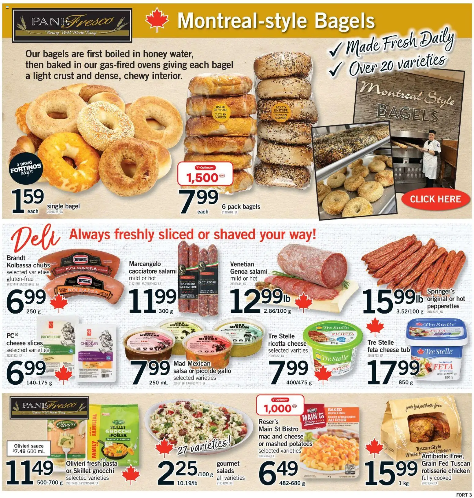 Fortinos flyer valid from 04.06.2026 | Page: 4 | Products: Pasta, Potatoes, Cheese, Salami