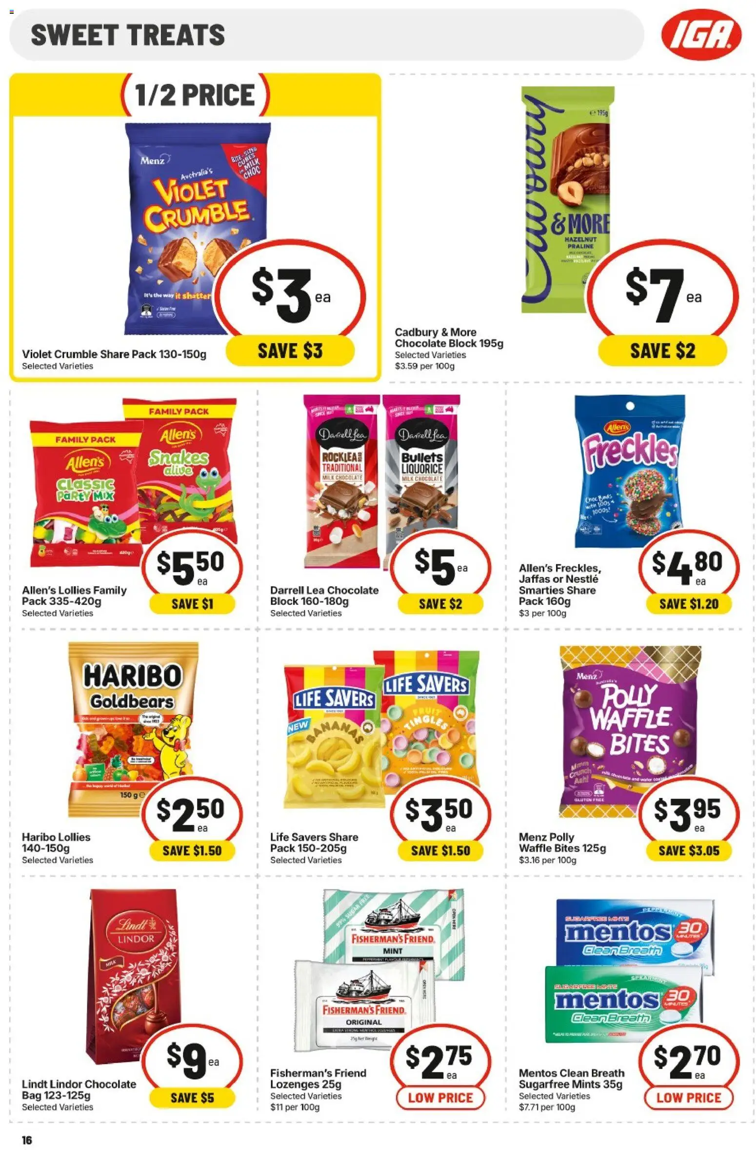 IGA catalogue - valid from 15/07/2026 | Page: 15 | Products: Chocolate, Lollies, Sugar, Bag