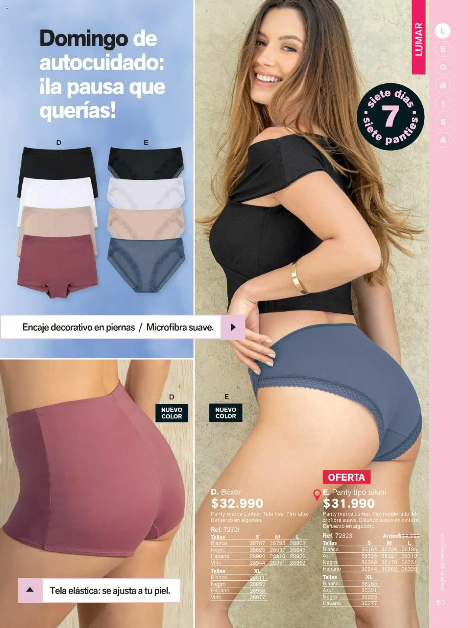 Leonisa revista - valida desde el 15/07/2026 | Página: 61 | Productos: Bikini, Vino