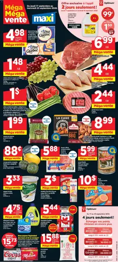 Preview of Maxi weekly flyer / circulaire from shop Maxi valid from Sep 17, 2026