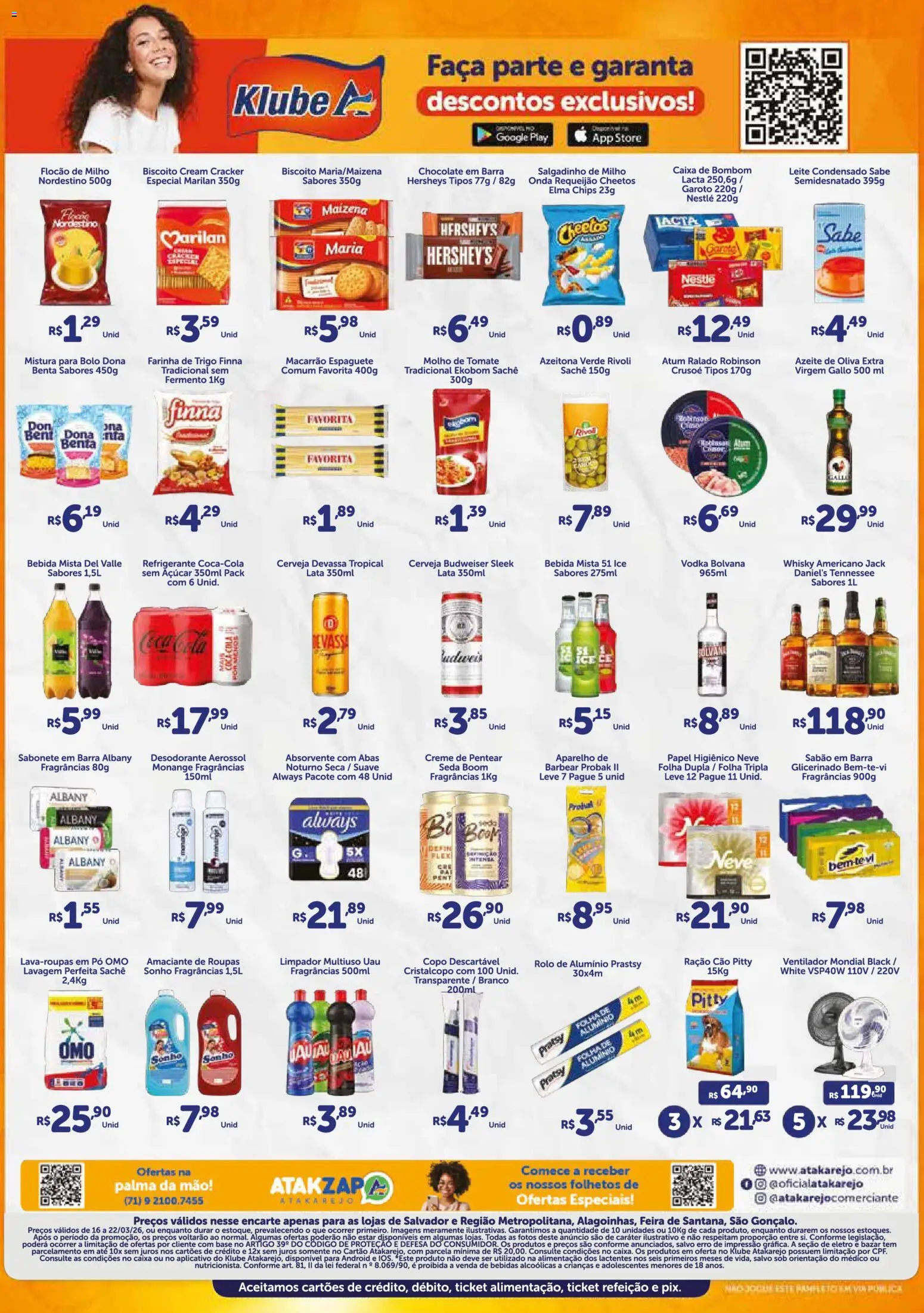 Atakarejo Folheto - válido de 16.03.2026 | Página: 2 | Produtos: Elma Chips, Faca, Vodka, Papel higiênico
