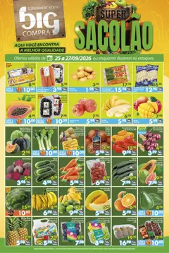 Big Compra ofertas Sacolão - Pré-Visualização do folheto da loja Big Compra, válido de 25/09/2026 | Página: 1