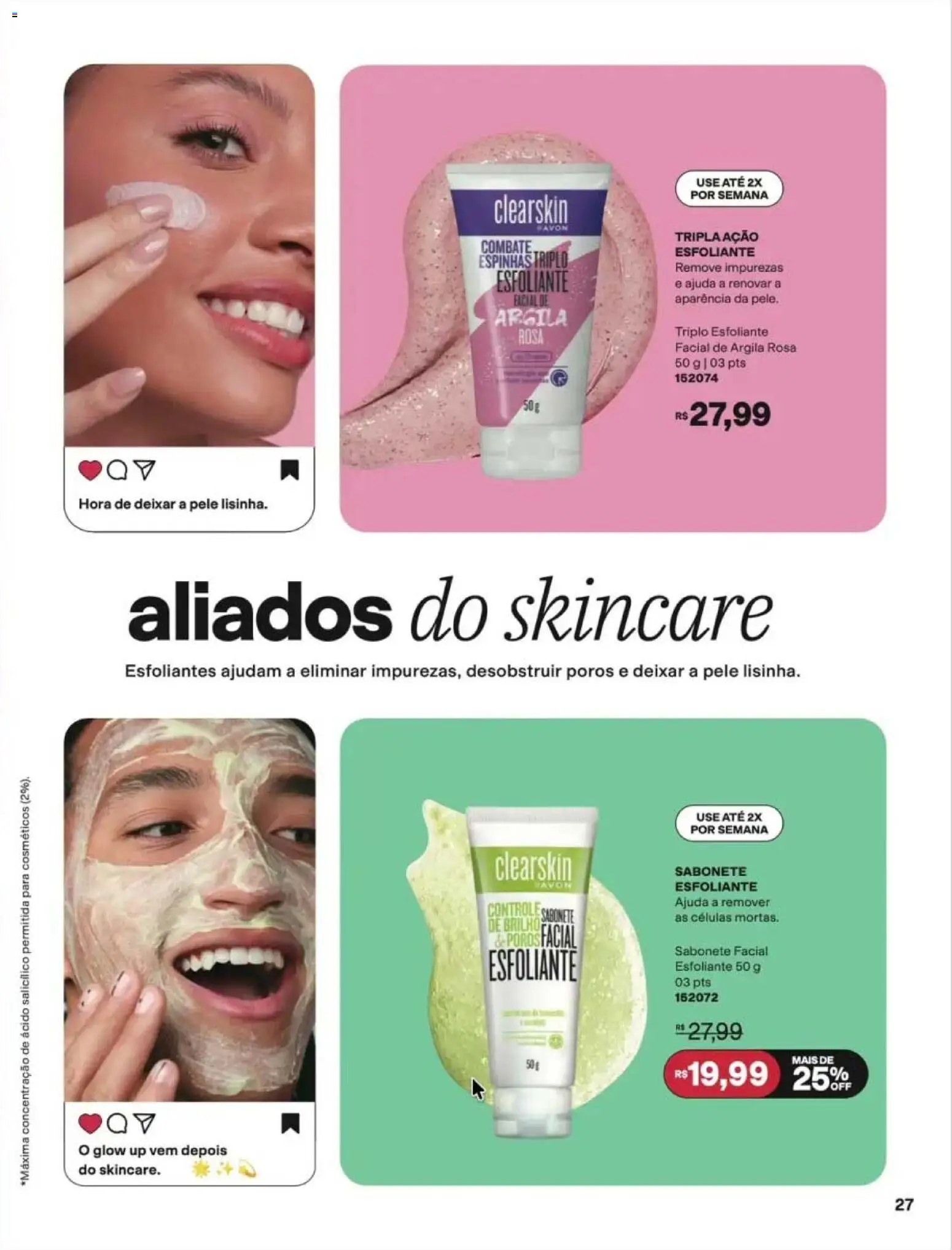 Avon Folheto - válido de 12/10/2026 | Página: 27 | Produtos: Argila, Sabonete, Esfoliante facial, Sabonete avon