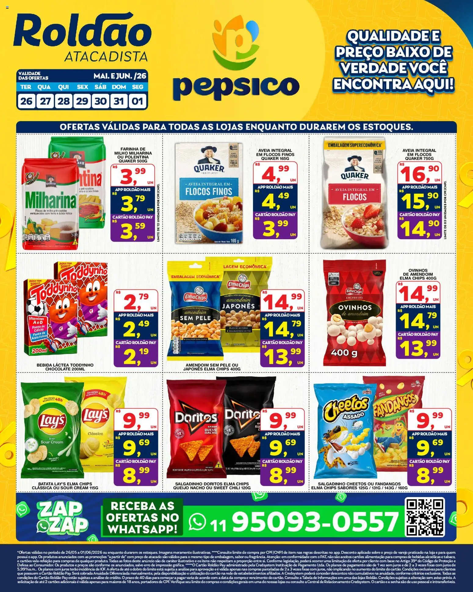 Roldão Folheto - válido de 26.05.2026 | Página: 1 | Produtos: Ferro, Cálcio, Batata, Sal