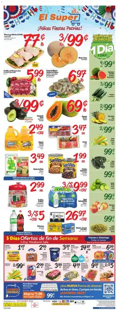 Preview of El Super weekly ads valid from 09/09/2026 | Page: 1