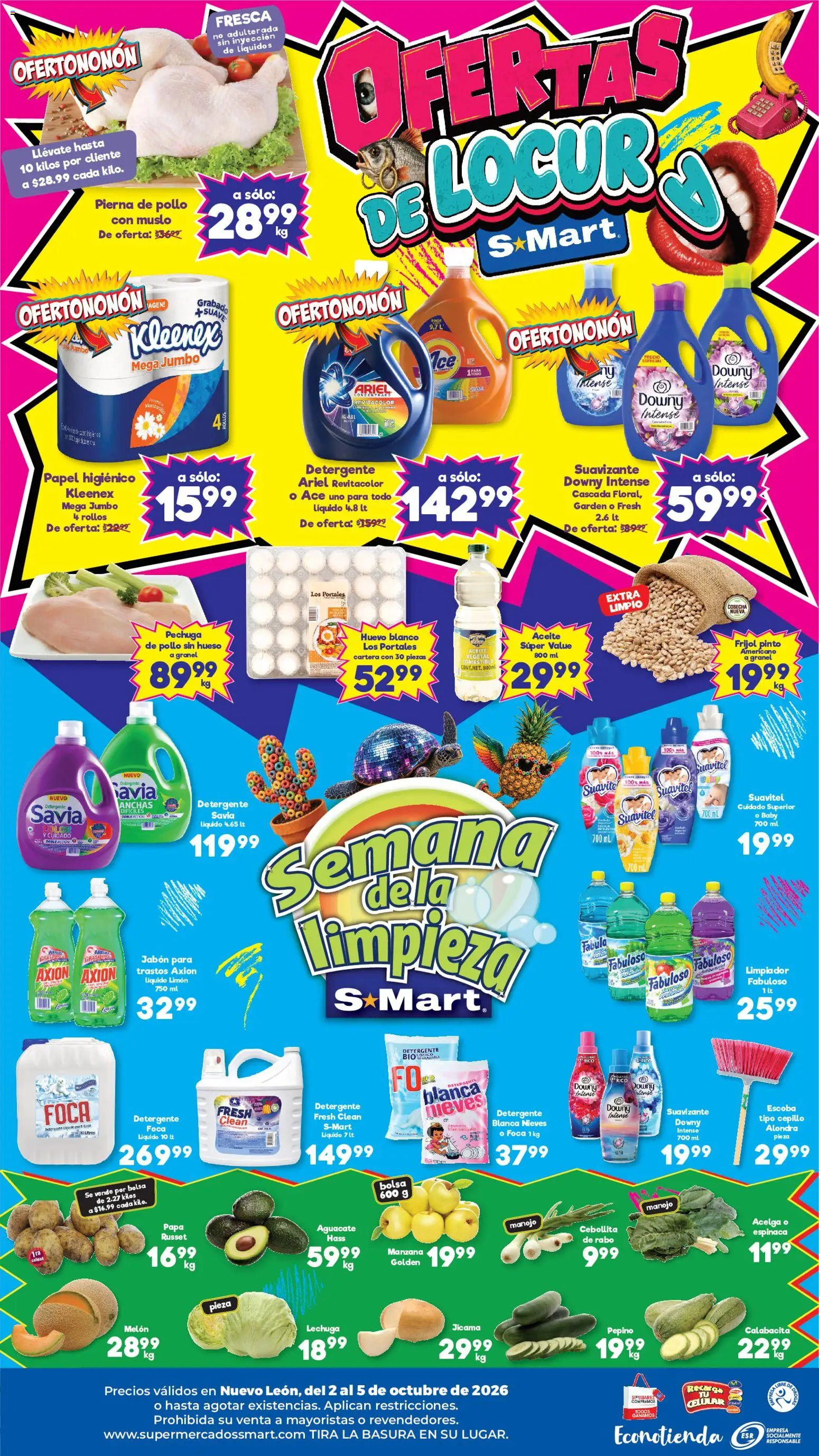 Nuevas ofertas de S-Mart válidas en toda la República Mexicana desde el 02/10/2026. ¡Encuentra las mejores ofertas en S-Mart folleto Ofertas de feria Monterrey! | Página: 2