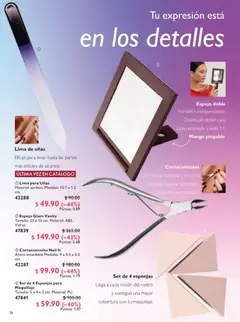 Vista previa de Oriflame campaña 7 2026, nuevo folleto de la tienda, válido en México a partir del 09.05.2026 | Página: 26 | Productos: Lima, Mango, Espejo, Maquillaje