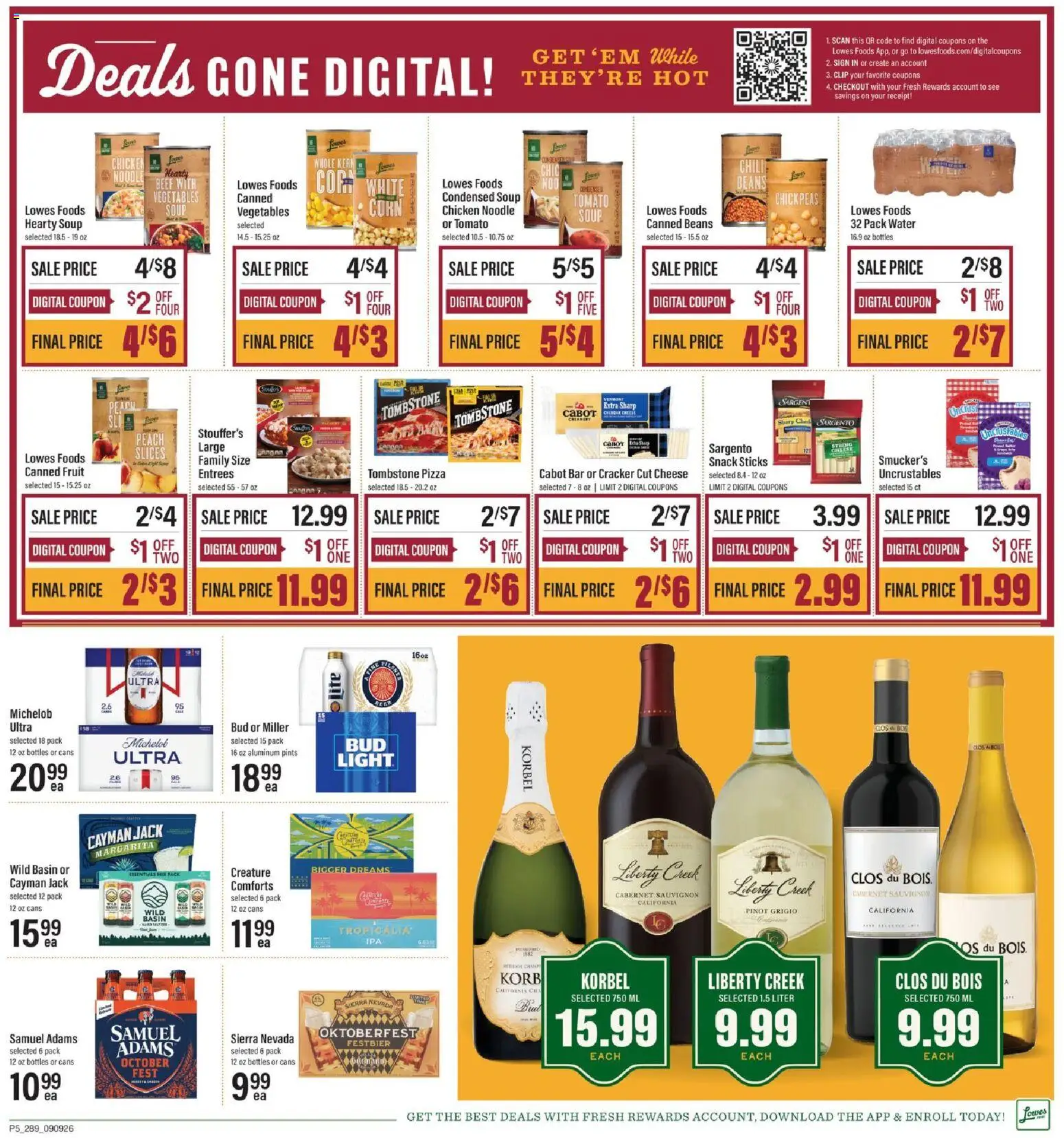 Lowes Foods Weekly Ad - GA - valid from 09/09/2026 | Page: 8 | Products: Chickpeas, Water, Fruit, Beans