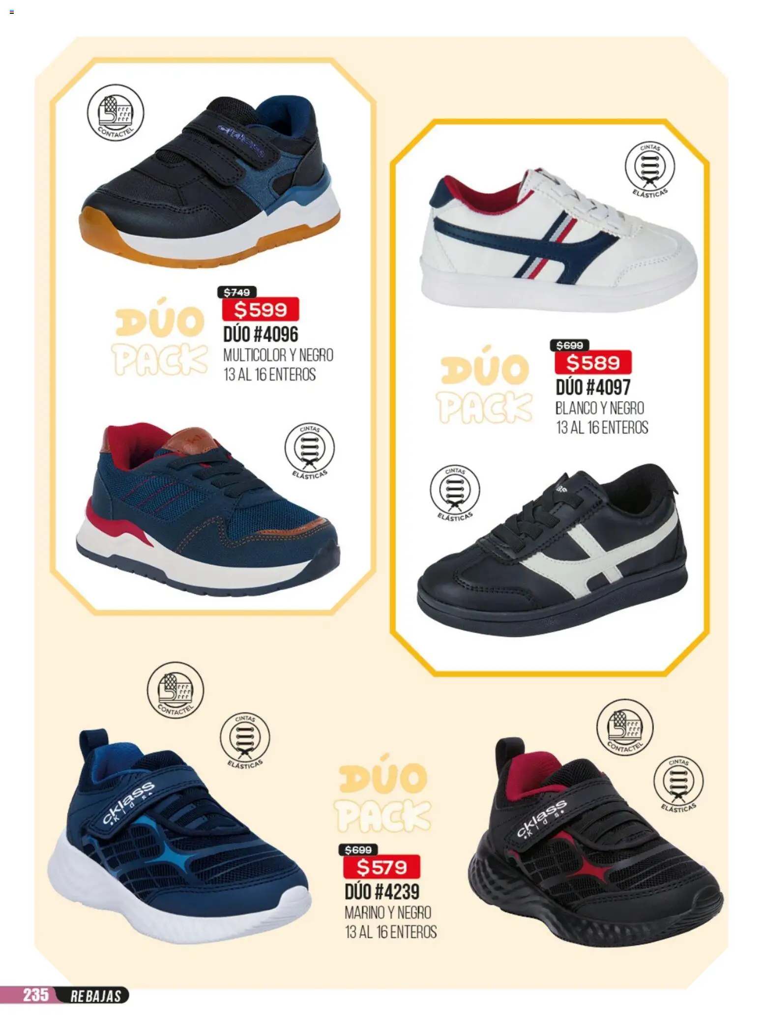 Nuevas ofertas de Cklass válidas en toda la República Mexicana desde el 23/06/2026. ¡Encuentra las mejores ofertas en Cklass catálogo Rebajas sobre rebajas calzado! | Página: 236 | Productos: Cinta