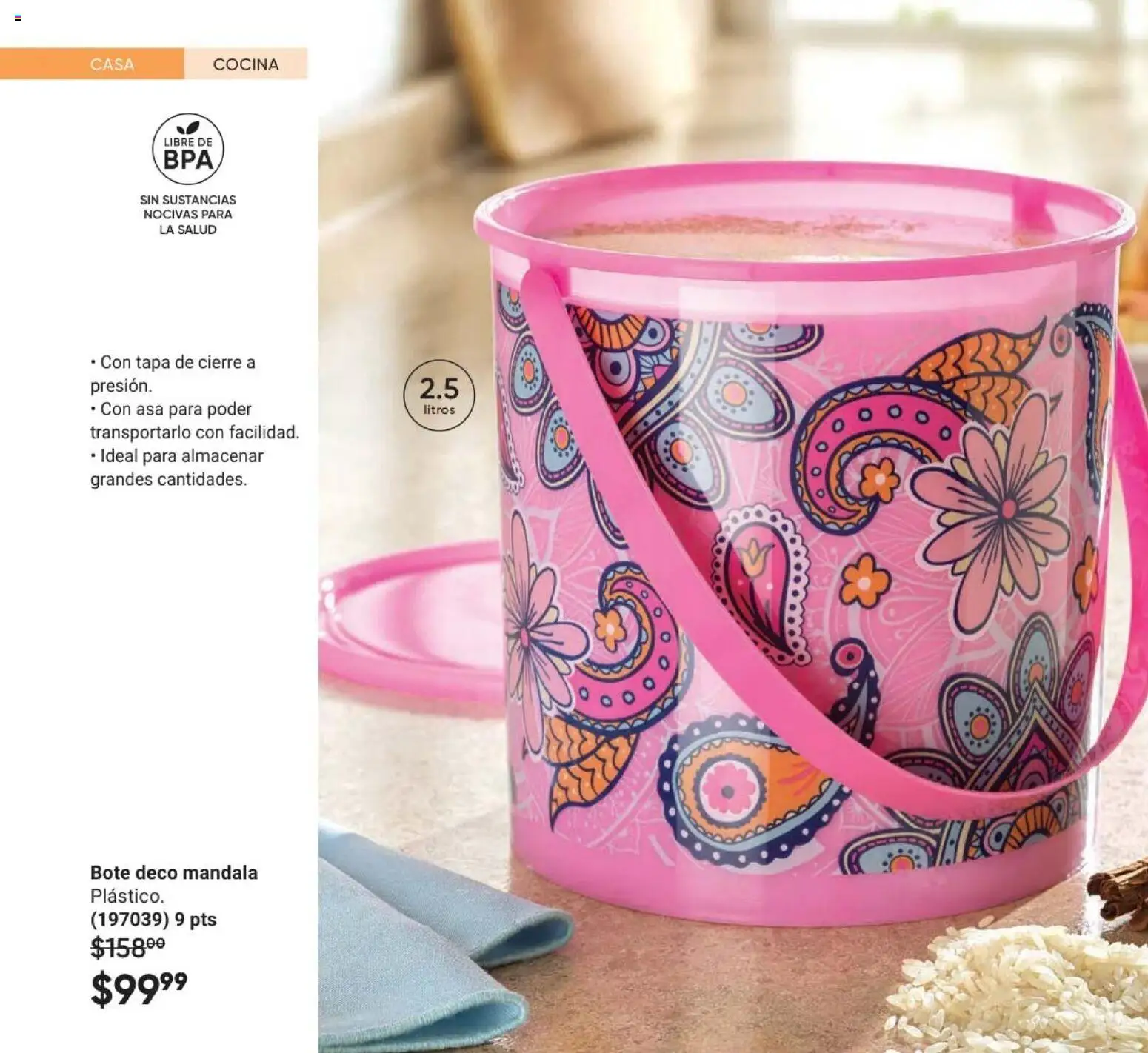 Nuevas ofertas de AVON válidas en toda la República Mexicana desde el 24.04.2026. ¡Encuentra las mejores ofertas en AVON Casa & Estilo 7 2026! | Página: 164 | Productos: Cocina