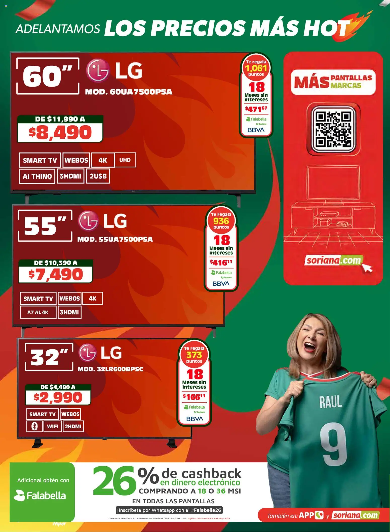Nuevas ofertas de Soriana válidas en toda la República Mexicana desde el 14.05.2026. ¡Encuentra las mejores ofertas en Soriana Adelantamos los precios más hot Híper Nacional! | Página: 2 | Productos: Pantallas, Té