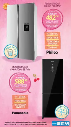Lojas Cem - Ofertas atuais - Pré-Visualização do folheto da loja Lojas Cem, válido de 01/10/2026 | Página: 62 | Produtos: Refrigerador, Porta, Carne