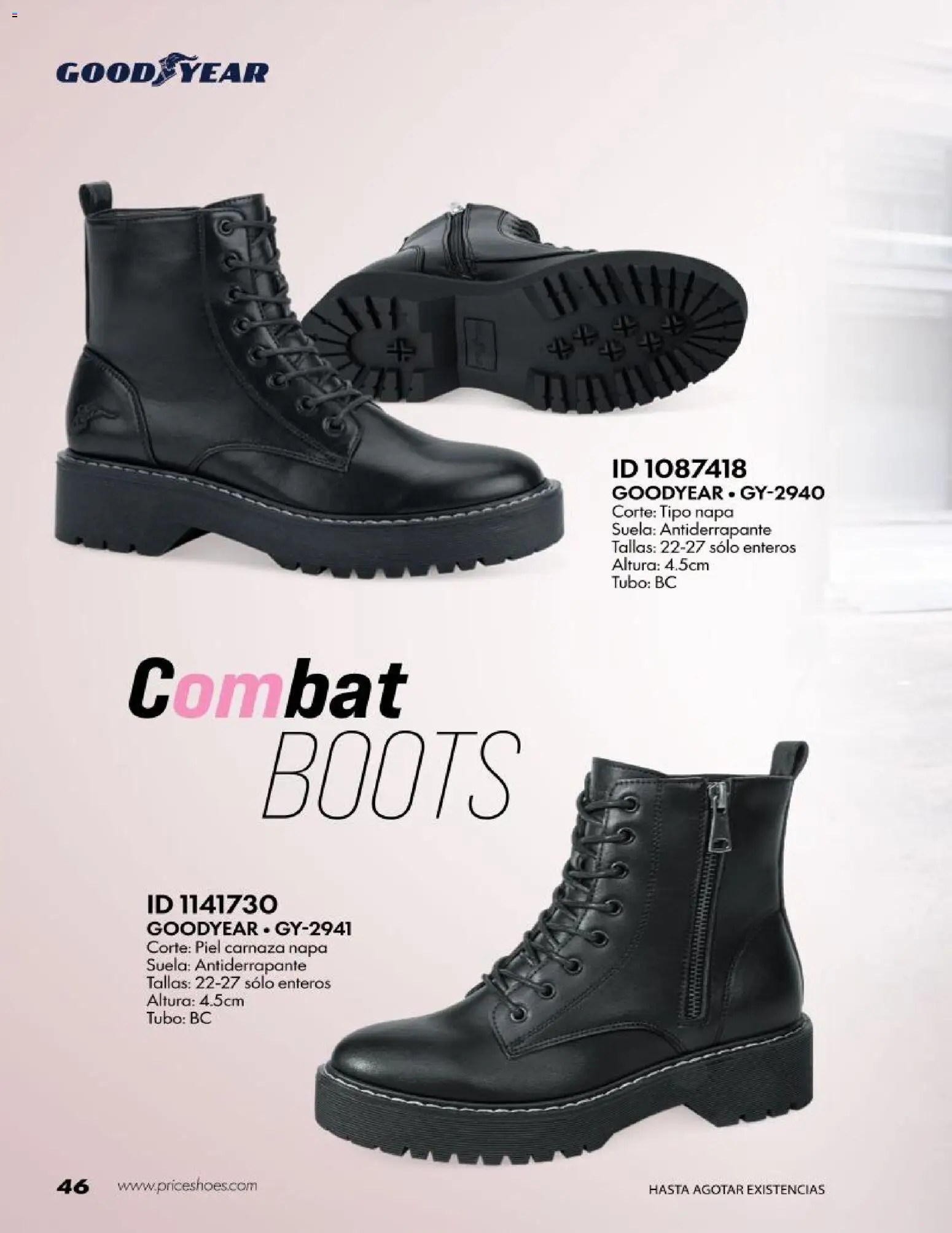 Nuevas ofertas de Price Shoes válidas en toda la República Mexicana desde el 20/10/2026. ¡Encuentra las mejores ofertas en Price Shoes catálogo Good Year! | Página: 46