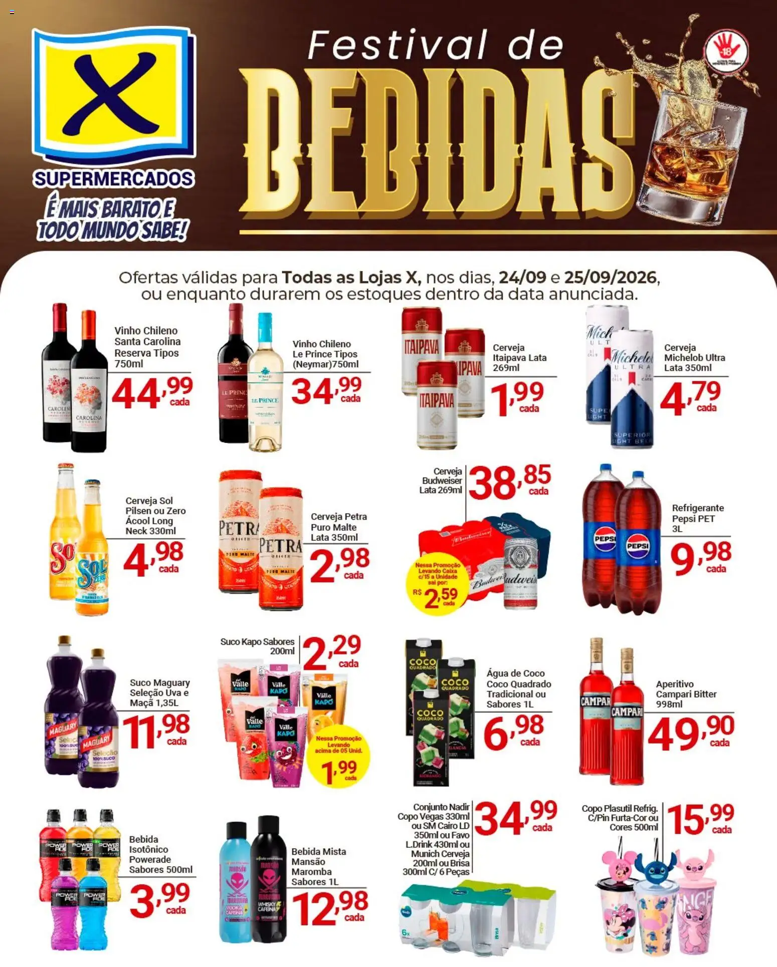X Supermercados Quinta-feira 24 Setembro Ofertas Top