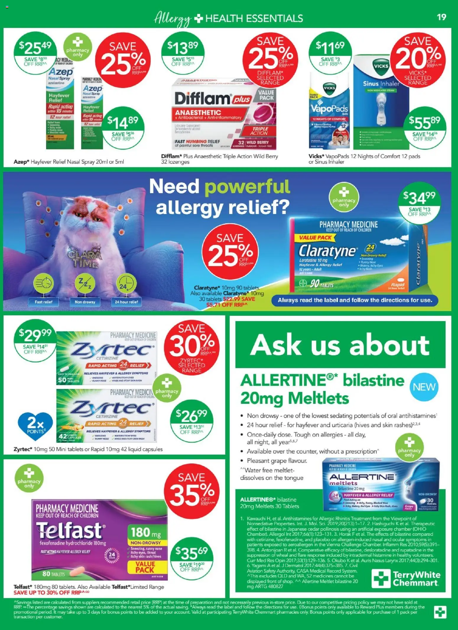 Terry White catalogue - valid from 10/09/2026 | Page: 20 | Products: Nasal spray, Runny nose, Treatment, Allergy
