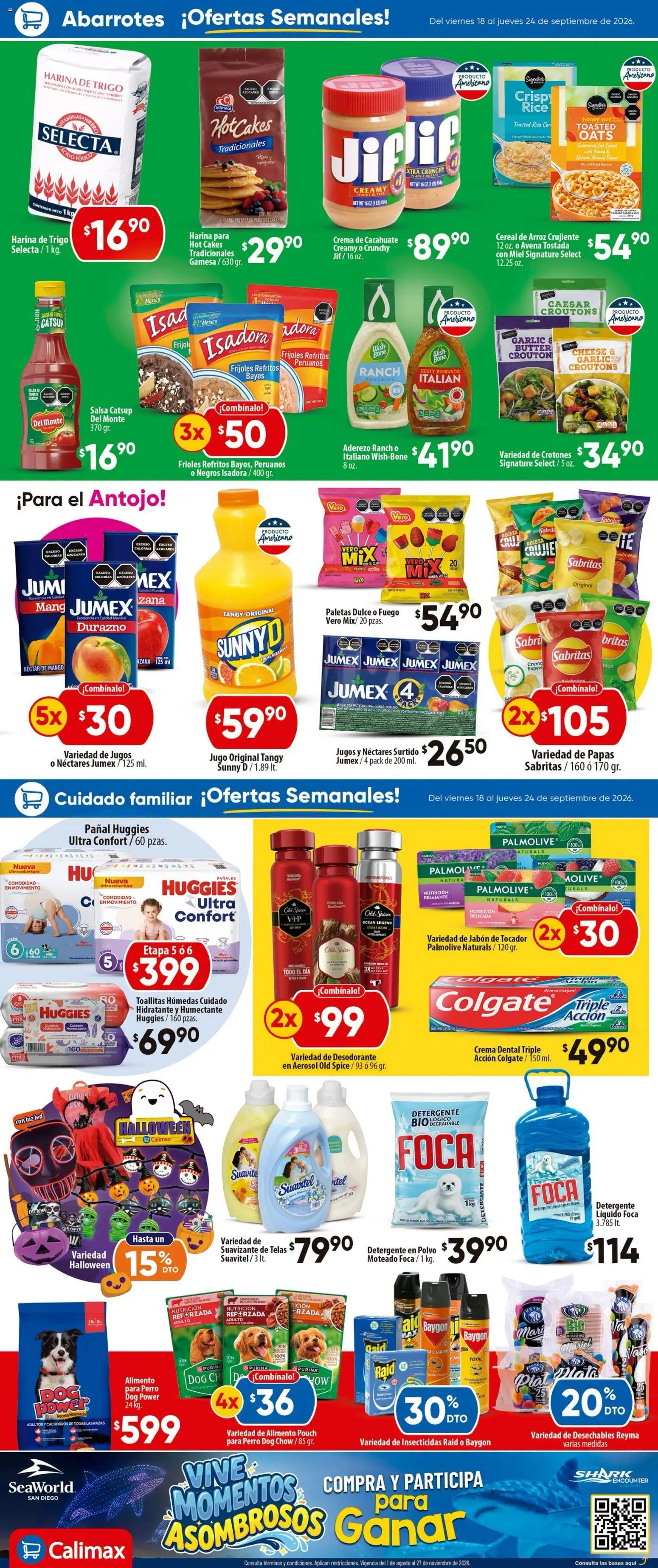 Nuevas ofertas de Calimax válidas en toda la República Mexicana desde el 18/09/2026. ¡Encuentra las mejores ofertas en Calimax folleto Mexicali y SLRC! | Página: 2 | Productos: Paletas, Crema, Suavizante, Polvo