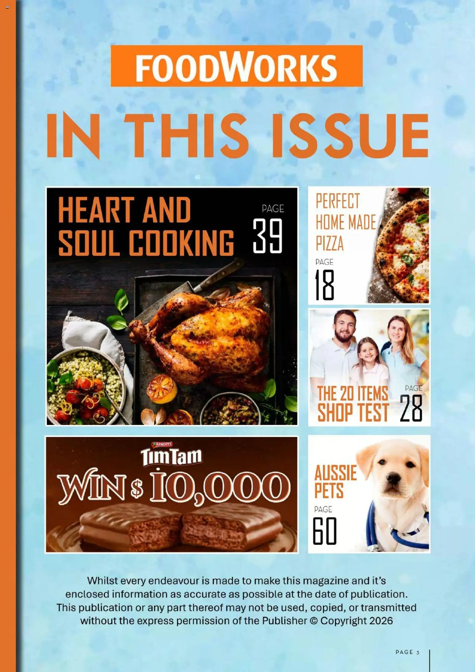Foodworks catalogue - valid from 01/08/2026 | Page: 3 | Products: Pizza, Magazine, Date