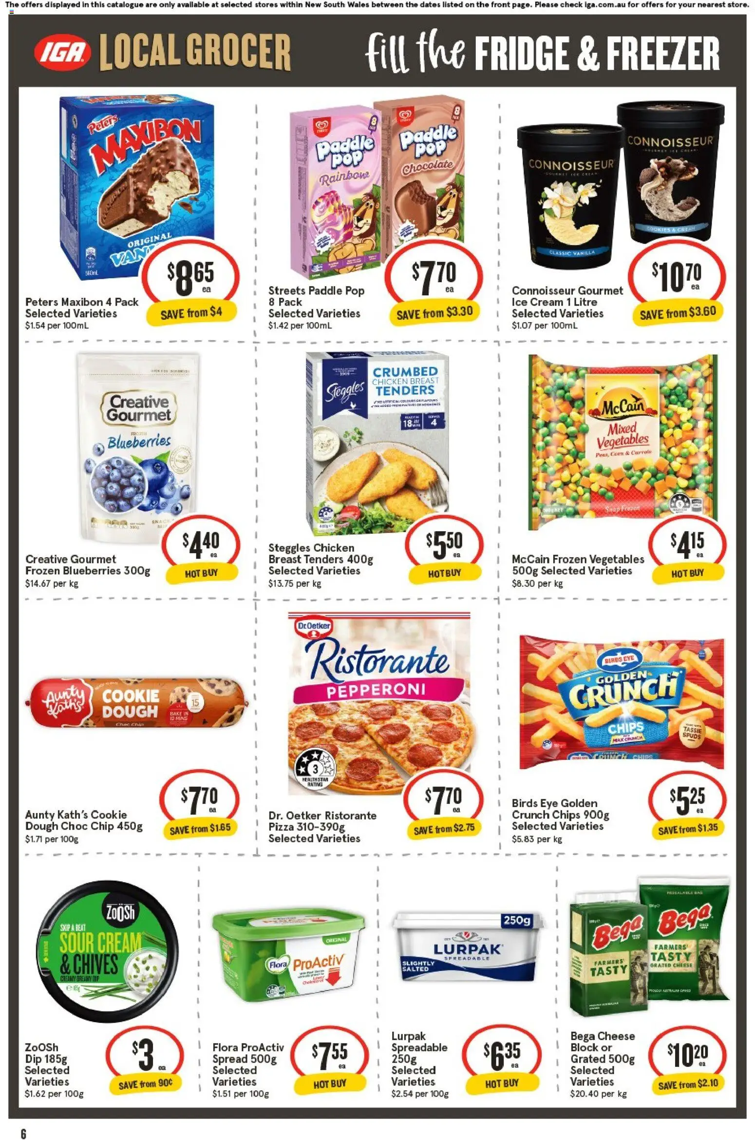 IGA catalogue - valid from 01/07/2026 | Page: 7 | Products: Chicken, Chips, Ice cream, Vegetables