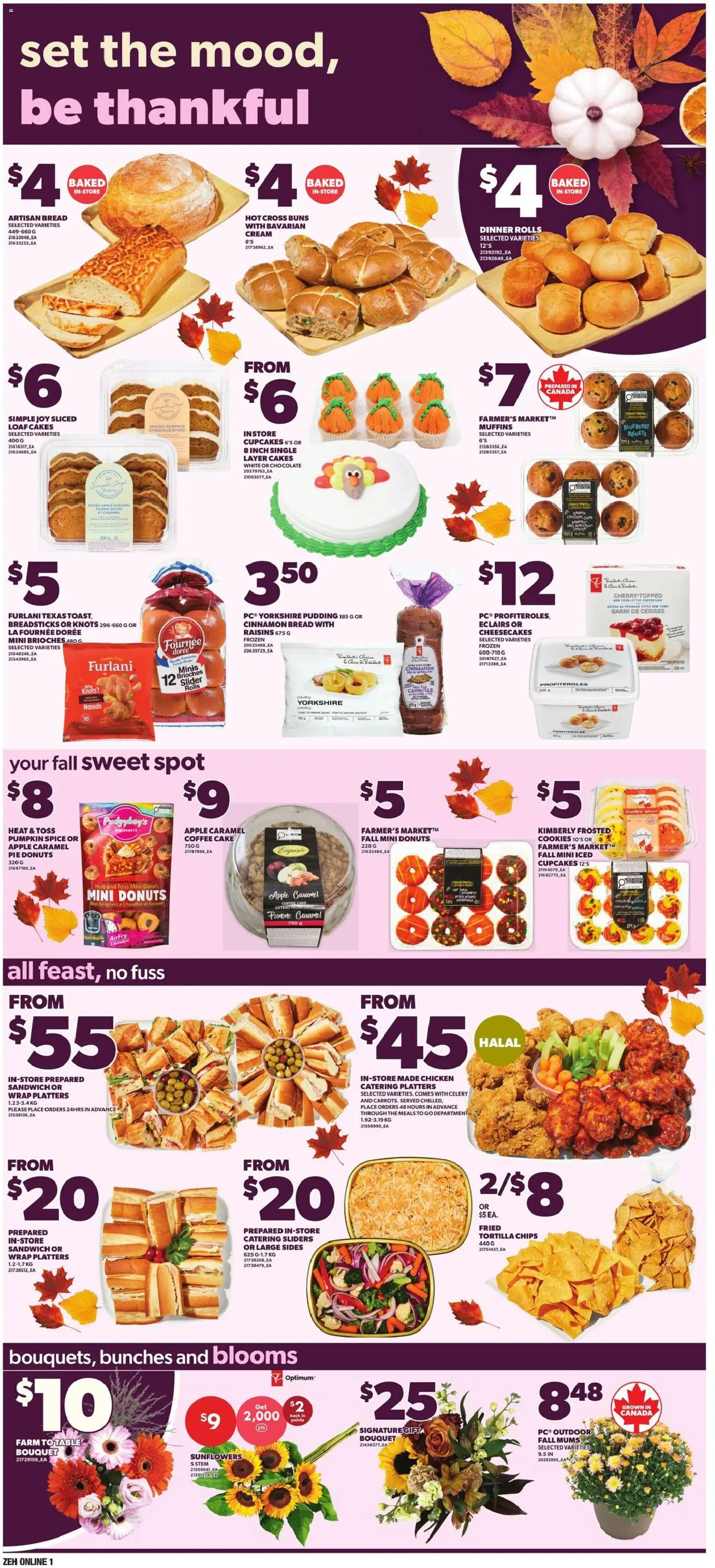 Zehrs flyer valid from Oct 1, 2026 | Page: 5 | Products: Chips, Pudding, Cake, Pumpkin