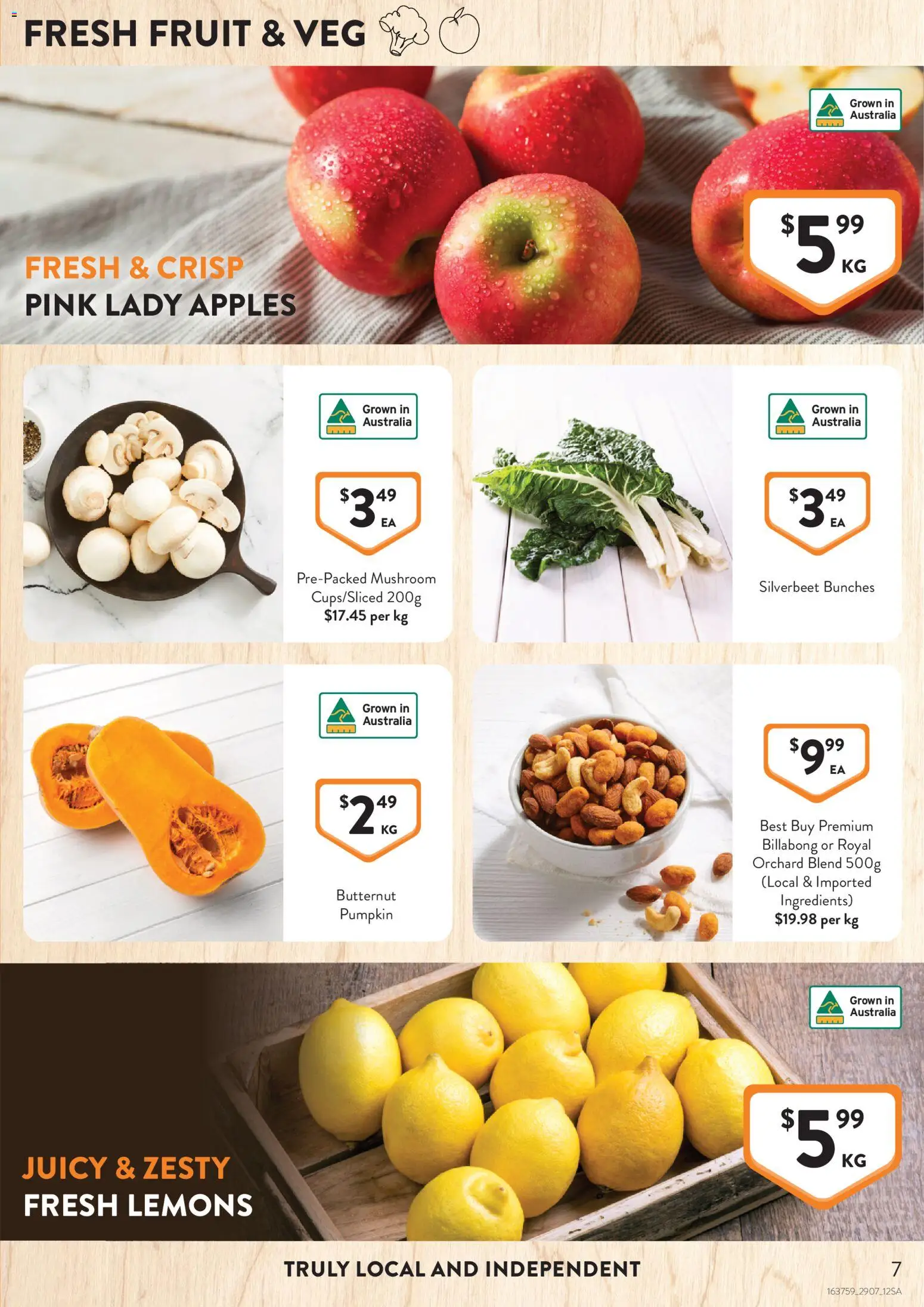 Foodworks catalogue - valid from 29/07/2026 | Page: 7 | Products: Apples, Pumpkin