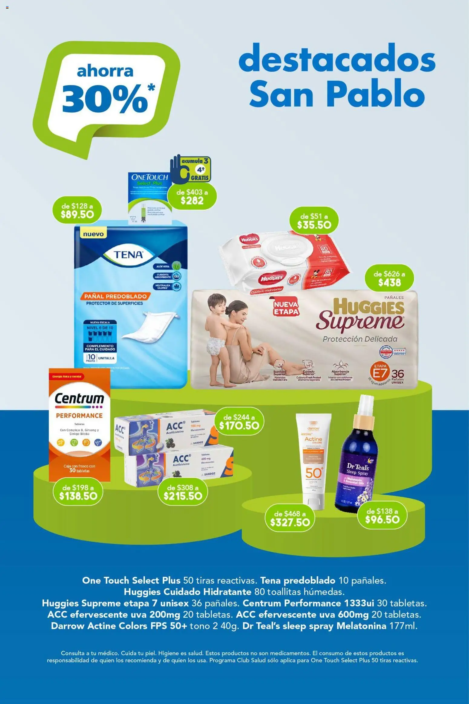 Nuevas ofertas de Farmacia San Pablo válidas en toda la República Mexicana desde el 09/08/2026. ¡Encuentra las mejores ofertas en Farmacia San Pablo catálogo! | Página: 14 | Productos: Frasco, Uva, Pañales, Caja