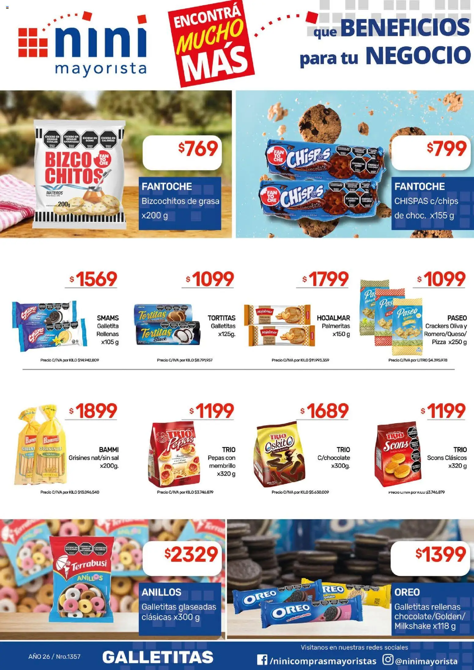 NINI Mayorista ofertas │ válido desde el 27.04.2026 | Página: 32 | Productos: Galletitas, Sal, Oliva, Chocolate