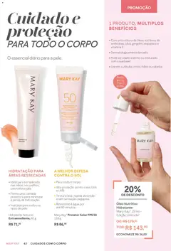 Mary Kay - Catálogo Setembro/Outubro 2026 - Pré-Visualização do folheto da loja Mary Kay, válido de 01/09/2026 | Página: 62 | Produtos: Protetor solar, Uva, Óleo, Água